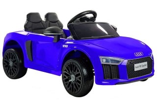 AUTO NA AKUMULATOR AUDI R8 SPYDER SAMOCHÓD DLA DZIECKA PILOT LED RADIO EVA