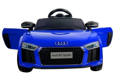 AUTO NA AKUMULATOR AUDI R8 SPYDER SAMOCHÓD DLA DZIECKA PILOT LED RADIO EVA