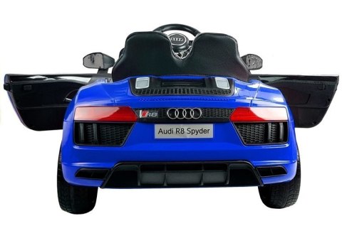 AUTO NA AKUMULATOR AUDI R8 SPYDER SAMOCHÓD DLA DZIECKA PILOT LED RADIO EVA