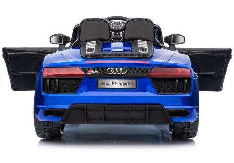 AUTO NA AKUMULATOR AUDI R8 SPYDER SAMOCHÓD DLA DZIECKA PILOT LED RADIO EVA