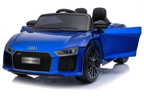 AUTO NA AKUMULATOR AUDI R8 SPYDER SAMOCHÓD DLA DZIECKA PILOT LED RADIO EVA