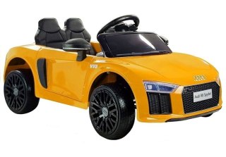 AUTO NA AKUMULATOR AUDI R8 SPYDER SAMOCHÓD DLA DZIECKA PILOT LED RADIO EVA