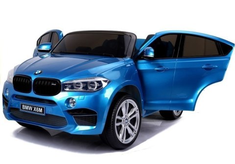 AUTO NA AKUMULATOR DLA DZIECKA BMW X6M LAKIER 2X120W EVA PILOT SKÓRA MP3