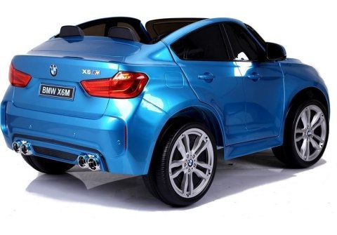 AUTO NA AKUMULATOR DLA DZIECKA BMW X6M LAKIER 2X120W EVA PILOT SKÓRA MP3