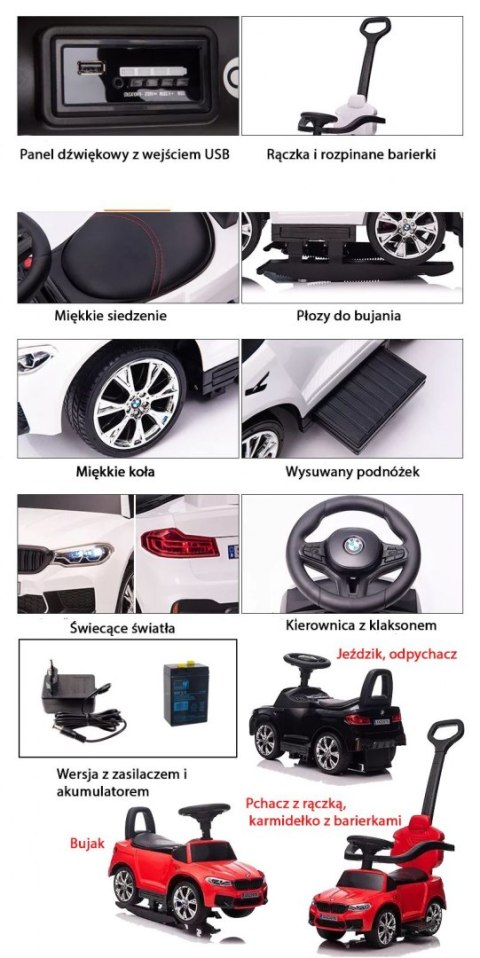 JJEŹDZIK, ODPYCHACZ, BUJAK, PCHACZ, ORYGINALNE BMW M5, DŹWIĘKI ŚWIATŁA, MIĘKKIE SIEDZENIE, AKUMULATOR/SXZ2078-PUSH JJEŹDZIK, ODPYCHACZ, BUJAK, PCHACZ, ORYGINALNE BMW M5, DŹWIĘKI ŚWIATŁA, MIĘKKIE SIEDZENIE, AKUMULATOR/SXZ2078-PUSH