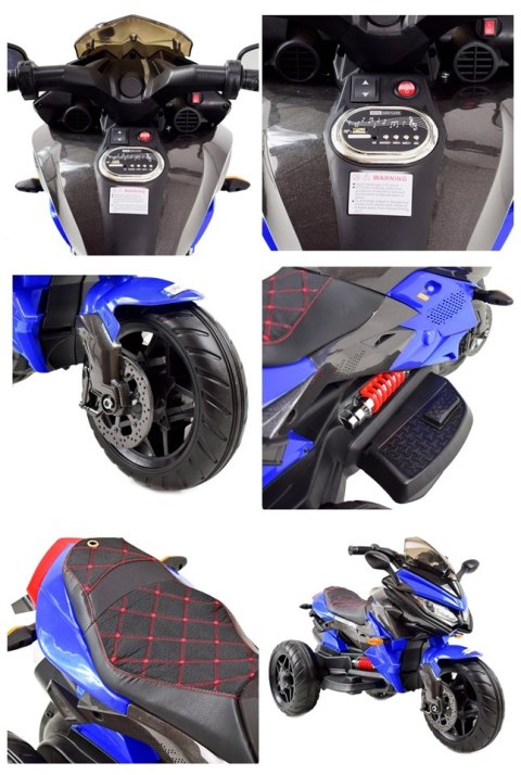 MEGA MOTOR 3 KOŁOWY - MIĘKKIE KOŁA EVA, MIĘKKIE PIKOWANE SIEDZENIE/HS-5188 MEGA MOTOR 3 KOŁOWY - MIĘKKIE KOŁA EVA, MIĘKKIE PIKOWANE SIEDZENIE/HS-5188