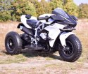 SUPER ŚCIGACZ 12 V, NOWOCZESNA BRYŁA, ŚWIECĄCE KOŁA, GAZ W MANETCE, DWA SILNIKI/MOTOR-H SUPER ŚCIGACZ 12 V, NOWOCZESNA BRYŁA, ŚWIECĄCE KOŁA, GAZ W MANETCE, DWA SILNIKI/MOTOR-H