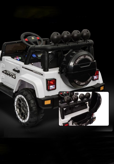 MEGA JEEP FULLTIME, NAPĘD 4X4, 1X12V ,WOLNY START/ MIĘKKIE KOŁA, FUNKCJA BUJANIAEXCLUSIVE/7588 MEGA JEEP FULLTIME, NAPĘD 4X4, 1X12V ,WOLNY START/ MIĘKKIE KOŁA, FUNKCJA BUJANIAEXCLUSIVE/7588