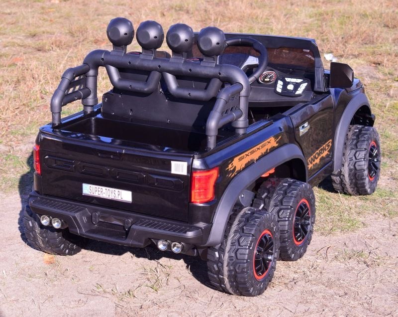 MEGA JEEP WORKS SIX 4X4, 2 X 12V MĘKKIE KOŁA, MIĘKKIE SIEDZENIE/JC003 MEGA JEEP WORKS SIX 4X4, 2 X 12V MĘKKIE KOŁA, MIĘKKIE SIEDZENIE/JC003
