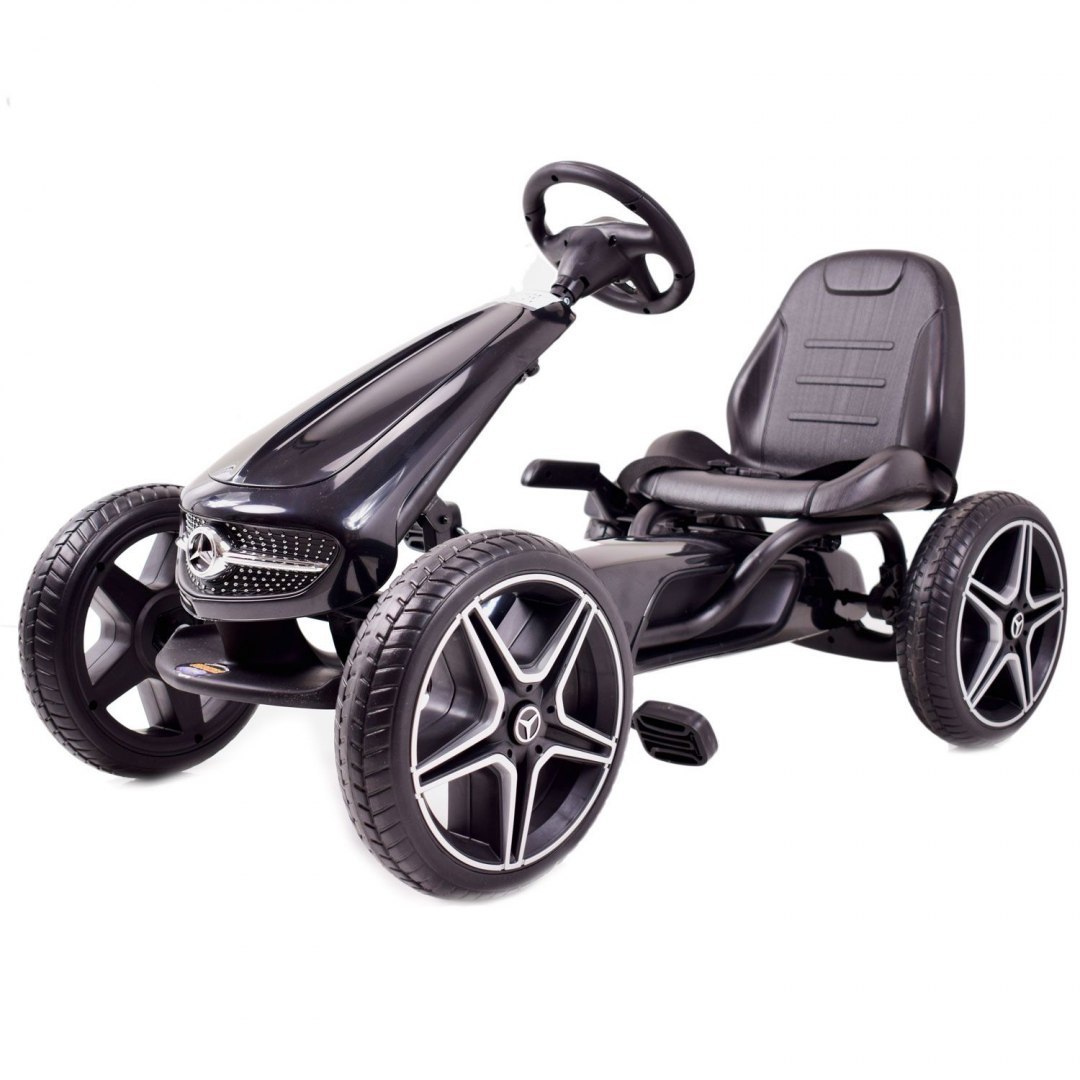 GOKART NA PEDAŁY LICENCJA MERCEDESA KOŁA EVA, MIĘKKIE SIEDZENIE Z LOGIEM MB JAKOŚĆ /XMX610 GOKART NA PEDAŁY LICENCJA MERCEDESA KOŁA EVA, MIĘKKIE SIEDZENIE Z LOGIEM MB JAKOŚĆ /XMX610