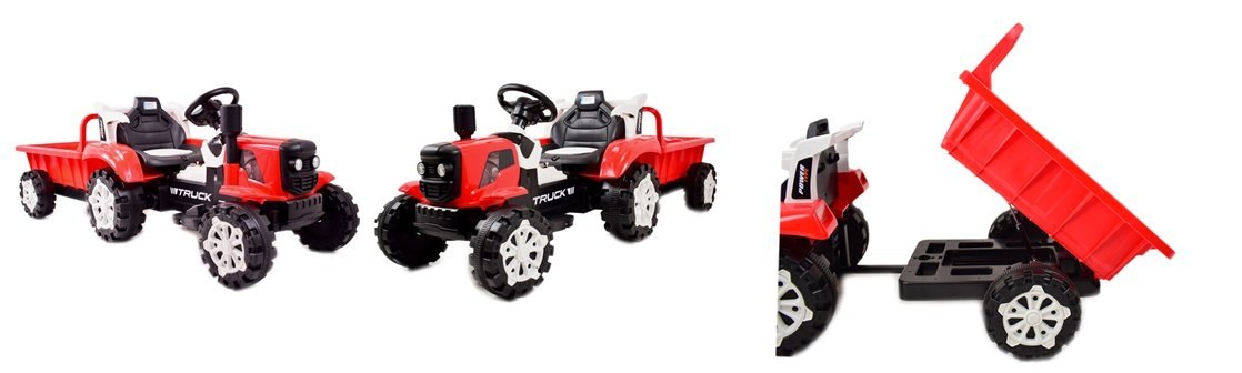 TRAKTOR NA AKUMULATOR Z PRZYCZEPĄ, MIĘKKIE SIEDZENIE,/HSD6601 TRAKTOR NA AKUMULATOR Z PRZYCZEPĄ, MIĘKKIE SIEDZENIE,/HSD6601