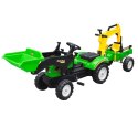 TRAKTOR NA PEDAŁY Z PRZYCZEPĄ, ŁYŻKĄ I KOPARKĄ/ TR3009 TRAKTOR NA PEDAŁY Z PRZYCZEPĄ, ŁYŻKĄ I KOPARKĄ/ TR3009