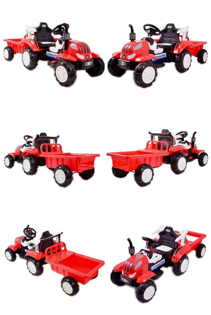 TRAKTOR NA AKUMULATOR Z PRZYCZEPĄ, MIĘKKIE SIEDZENIE,/698-RC TRAKTOR NA AKUMULATOR Z PRZYCZEPĄ, MIĘKKIE SIEDZENIE,/698-RC