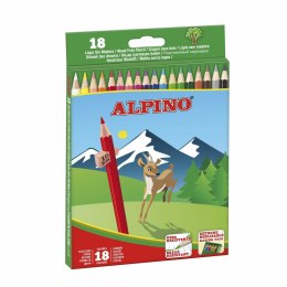 ALPINO Kredki ołówkowe klasyczne 18 kolorów