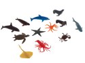 Figurki zwierzęta morskie dzikie zagrodowe dinozaury zestaw mix 48sztuk