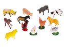 Figurki zwierzęta zagrodowe farma zestaw krowa koń 12szt
