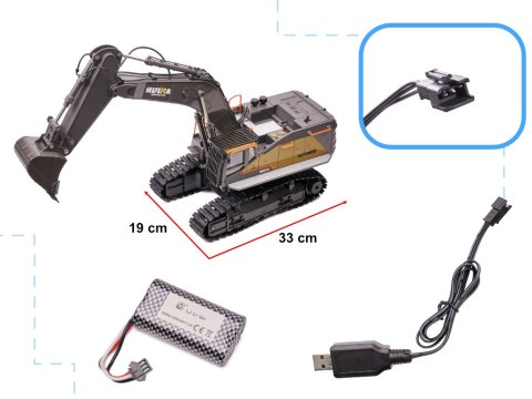 Koparka zdalnie sterowana na pilota RC H-Toys 1592 1:14 2,4GHz Koparka zdalnie sterowana na pilota RC H-Toys 1592 1:14 2,4GHz