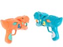 Głodny dinozaur strzelanie do celu gra zręcznościowa zestaw 2 pistolety na kulki 20 kul
