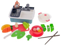 Zlewozmywak zlew do mycia naczyń dla dzieci + akcesoria owoce warzywa do krojenia na rzepy