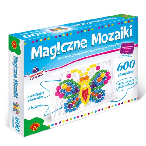 ALEXANDER Magiczne Mozaiki wpinanie guzików 600el. 5+