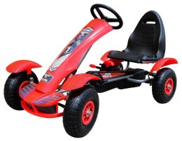 Duży Gokart na pedały Pompowane Koła do 50kg Hamulec