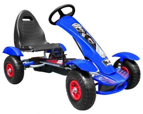 Duży Gokart na pedały Pompowane Koła do 50kg Hamulec Duży Gokart na pedały Pompowane Koła do 50kg Hamulec