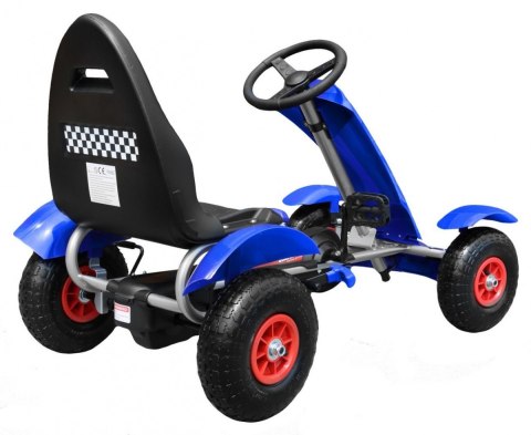 Duży Gokart na pedały Pompowane Koła do 50kg Hamulec Duży Gokart na pedały Pompowane Koła do 50kg Hamulec