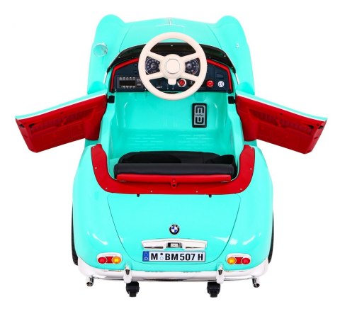 Auto na akumulator BMW 507 Retro Zielony Auto na akumulator BMW 507 Retro Zielony