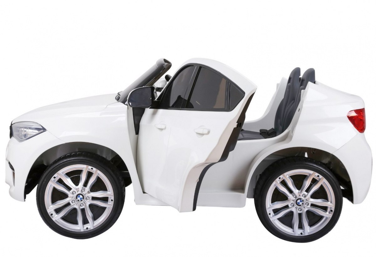 Auto na akumulator BMW X6M 2 os XXL Biały Auto na akumulator BMW X6M 2 os XXL Biały