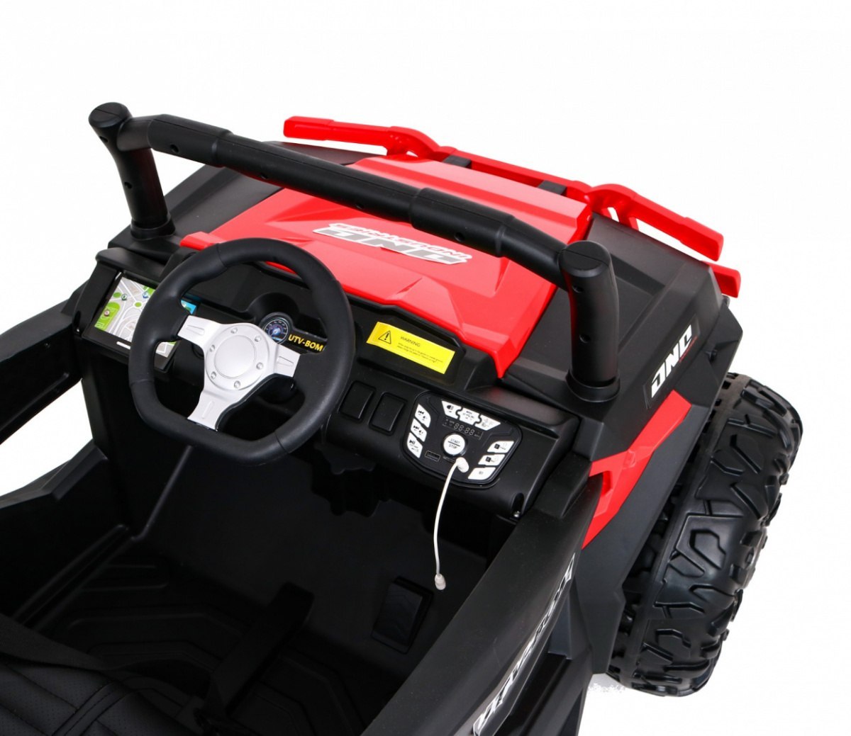 Auto na akumulator Buggy Racer 4x4 Wolny Start Pilot EVA MP3