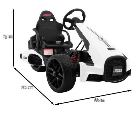 Gokart na akumulator Bolid XR-1 3 Koła EVA Amortyzatory Gokart na akumulator Bolid XR-1 3 Koła EVA Amortyzatory