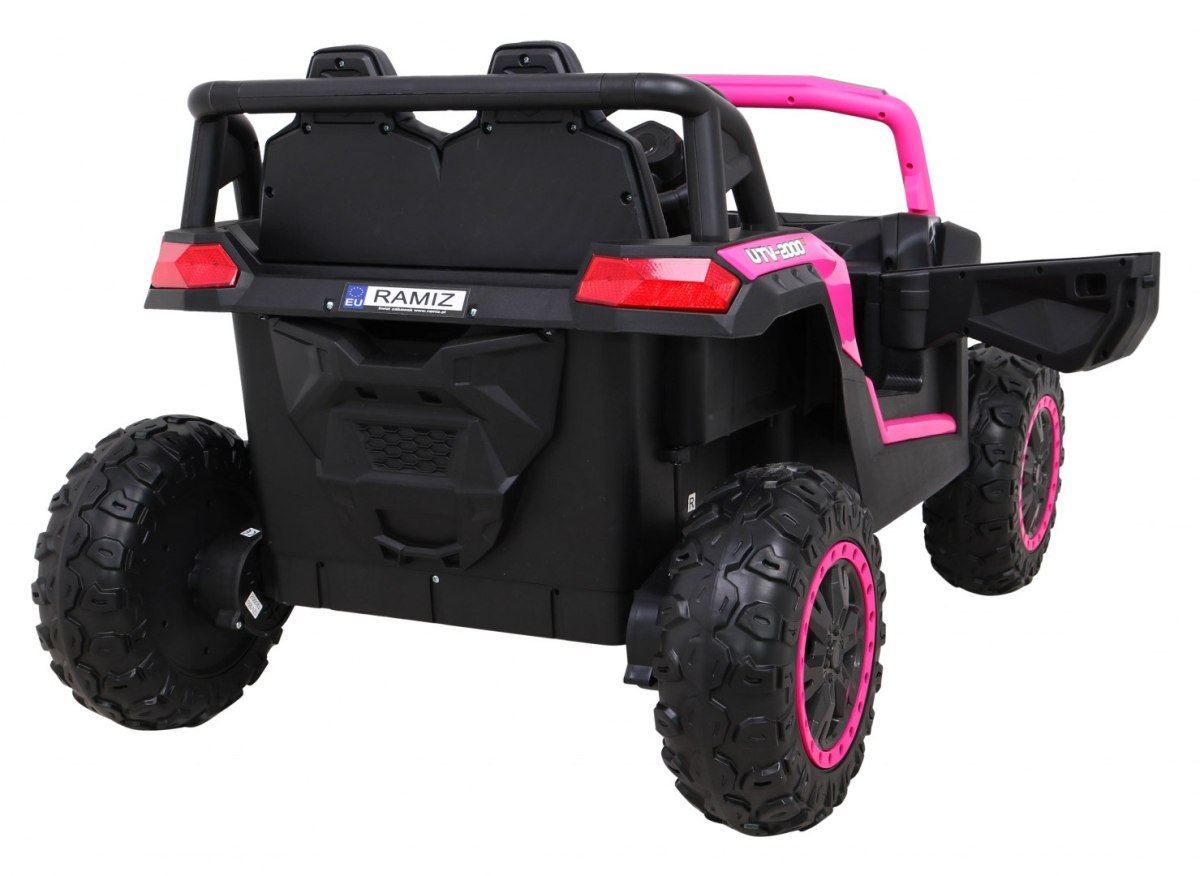 Buggy UTV 2000M Racing Auto na akumulator Różowy + MP3 Dźwięki Światła + Pilot + Wolny Start Buggy UTV 2000M Racing Auto na akumulator Różowy + MP3 Dźwięki Światła + Pilot + Wolny Start