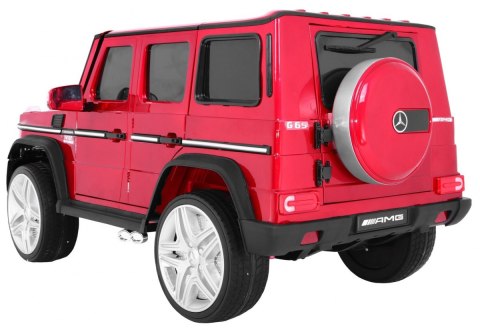 Auto na akumulator Mercedes G65 2 4G Lakierowany Czerwony Auto na akumulator Mercedes G65 2 4G Lakierowany Czerwony