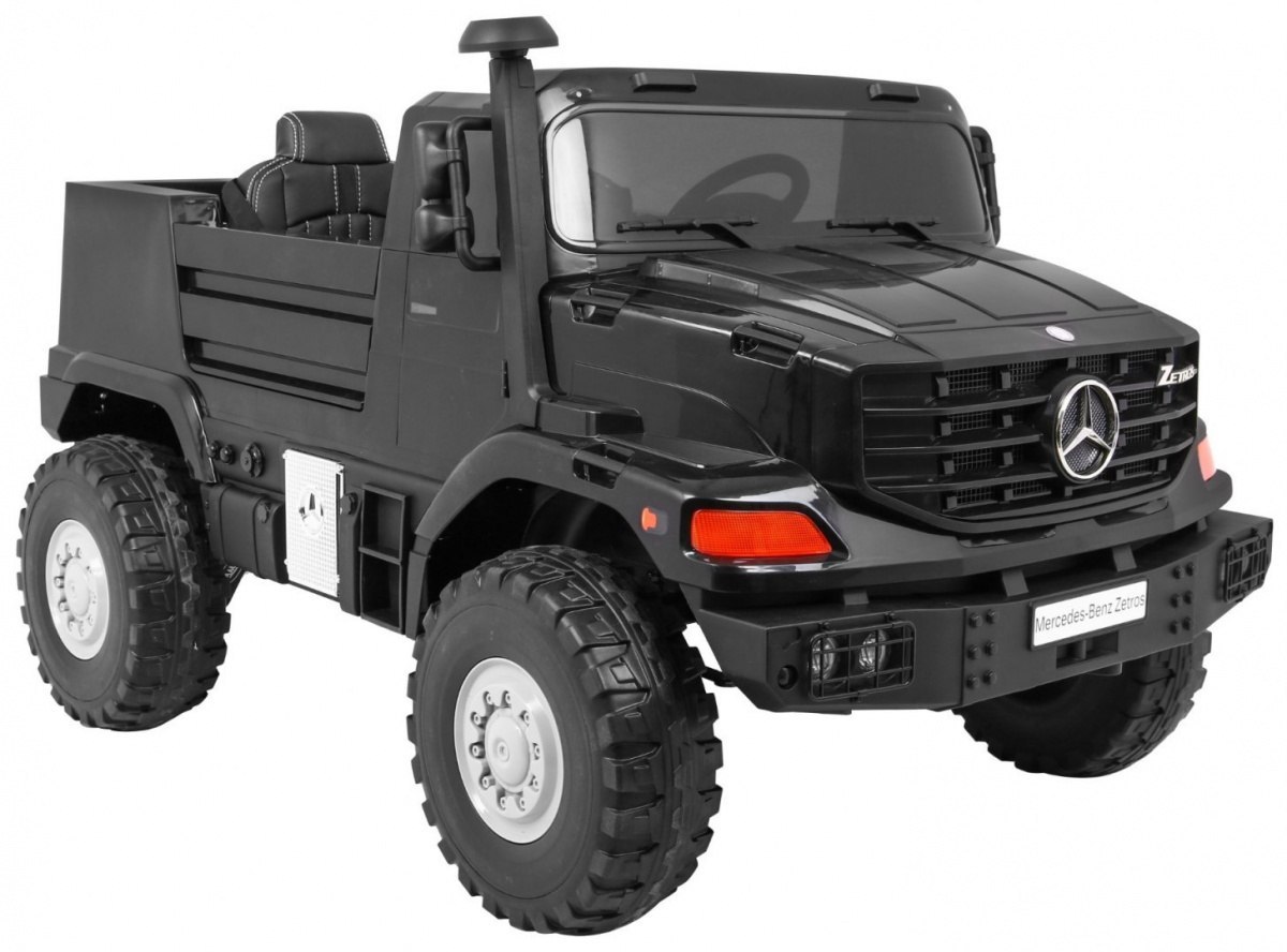 Auto Ciężarówka na akumulator Mercedes-Benz Zetros Czarny Auto Ciężarówka na akumulator Mercedes-Benz Zetros Czarny