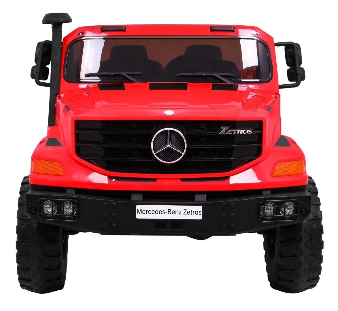 Auto Ciężarówka na akumulator Mercedes-Benz Zetros Czerwony Auto Ciężarówka na akumulator Mercedes-Benz Zetros Czerwony