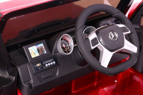 Auto na akumulator Mercedes G65 2 4G Lakierowany Czerwony Auto na akumulator Mercedes G65 2 4G Lakierowany Czerwony