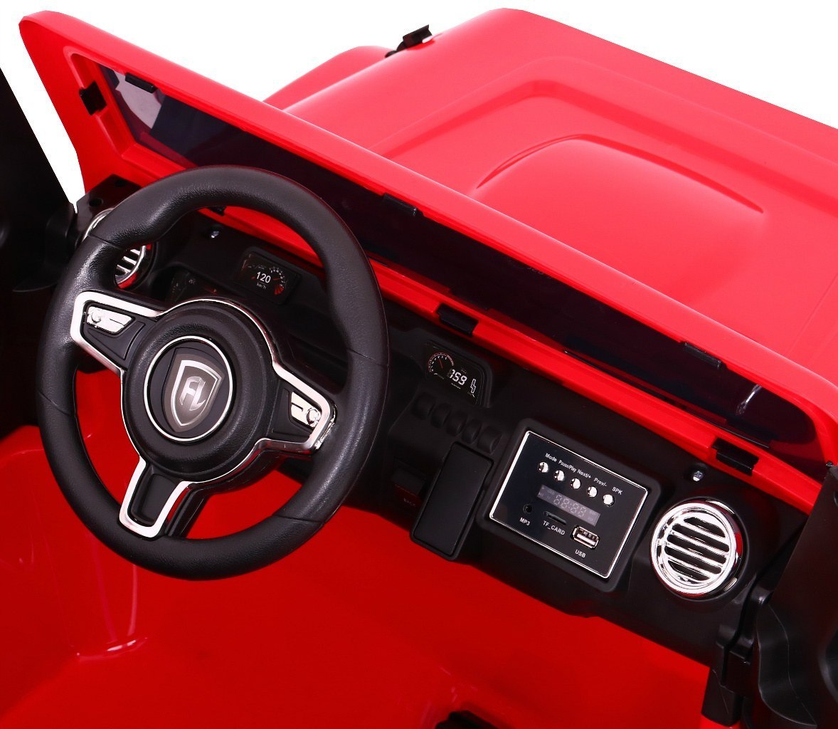 Auto na akumulator Mighty Jeep 4x4 Wolny Start Pilot EVA LED MP3