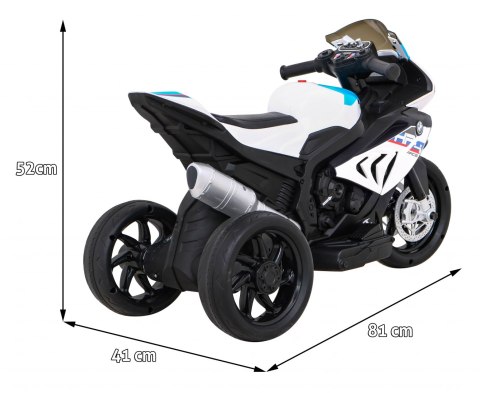 Motor na akumulator motorek BMW HP4 LED MP3 Skóra Motor na akumulator motorek BMW HP4 LED MP3 Skóra