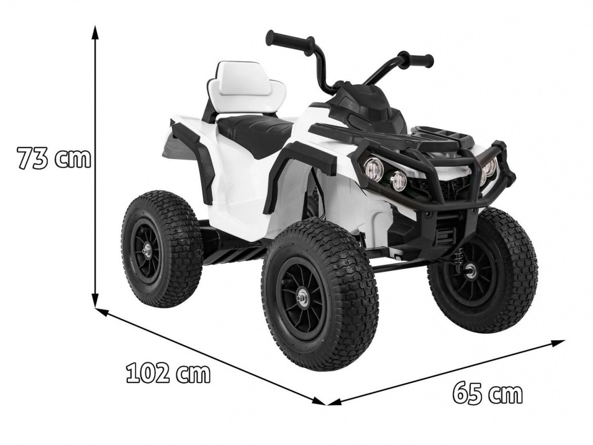 Quad na akumulator ATV Koła pompowane Wolny Start LED MP3 Skóra Quad na akumulator ATV Koła pompowane Wolny Start LED MP3 Skóra