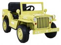 Auto na akumulator Retro Wojskowy 4x4 EVA Pilot MP3 LED Auto na akumulator Retro Wojskowy 4x4 EVA Pilot MP3 LED