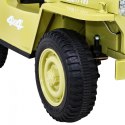 Auto na akumulator Retro Wojskowy 4x4 EVA Pilot MP3 LED Auto na akumulator Retro Wojskowy 4x4 EVA Pilot MP3 LED