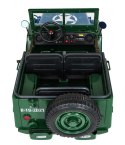 Auto na akumulator Retro Wojskowy 4x4 Zielony Auto na akumulator Retro Wojskowy 4x4 Zielony