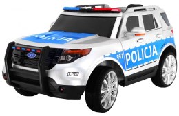 Auto na akumulator SUV Policja Pilot EVA Wolny Start LED MP3