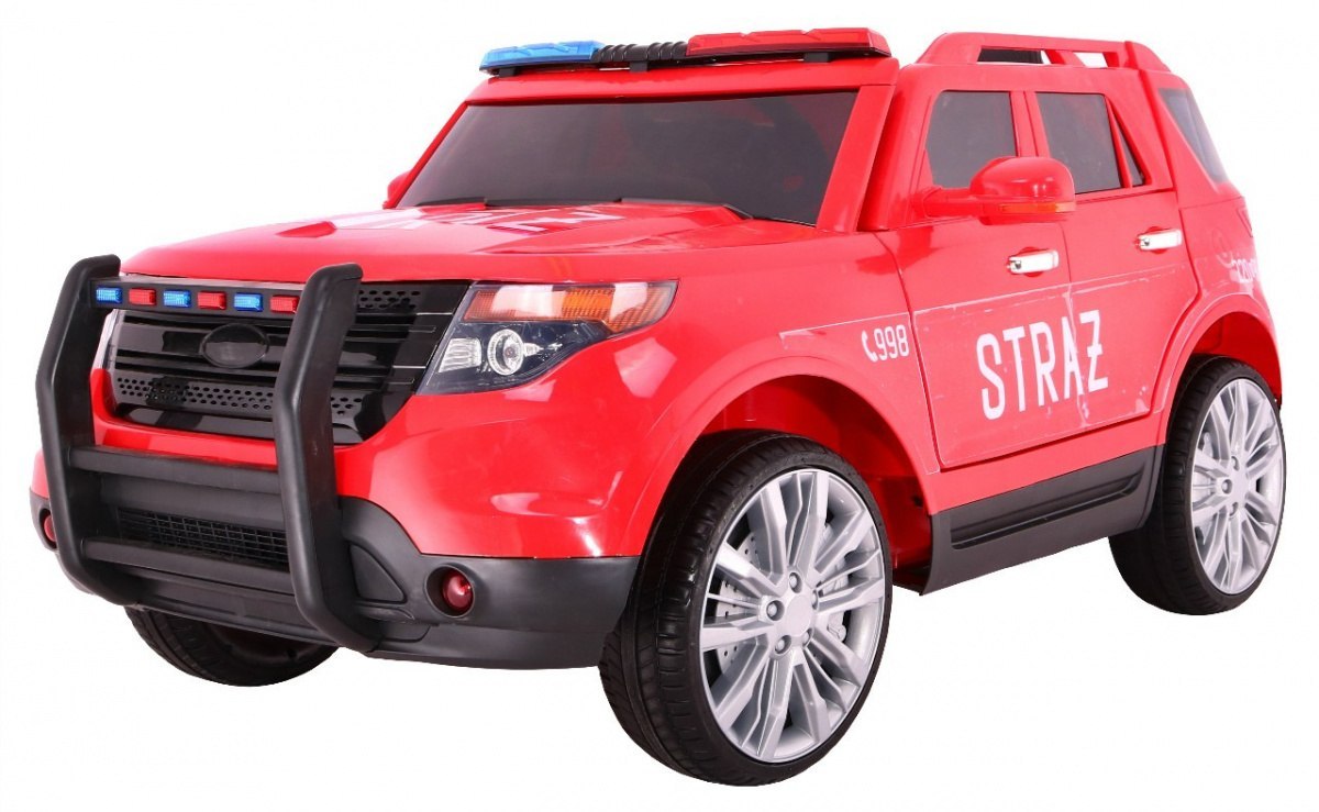 Auto na akumulator SUV Polska Straż Pożarna 2x45W Pilot EVA Wolny Start Auto na akumulator SUV Polska Straż Pożarna 2x45W Pilot EVA Wolny Start