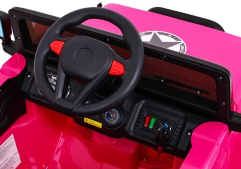 Auto Terenowe Full Time 4WD dla dzieci Różowy + Napęd 4x4 + Pilot + Audio LED + Schowek Auto Terenowe Full Time 4WD dla dzieci Różowy + Napęd 4x4 + Pilot + Audio LED + Schowek