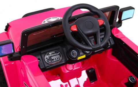 Auto Terenowe Full Time 4WD dla dzieci Różowy + Napęd 4x4 + Pilot + Audio LED + Schowek Auto Terenowe Full Time 4WD dla dzieci Różowy + Napęd 4x4 + Pilot + Audio LED + Schowek