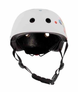 Kask M dla dzieci 3-7 lat TRACKER - SUN BABY z lampką LED cubic biały