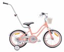 Rowerek dla dziewczynki 16 cali Heart bike - morelowy Rowerek dla dziewczynki 16 cali Heart bike - morelowy