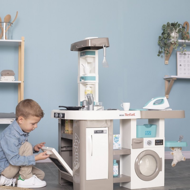 SMOBY Mini Tefal Studio Kuchnia z Pralką 36 Akcesoria SMOBY Mini Tefal Studio Kuchnia z Pralką 36 Akcesoria
