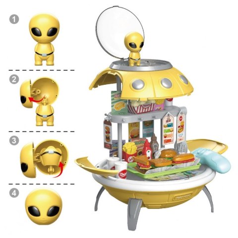 WOOPIE Sklep Fast Food 3w1 Plecak Projektor UFO 60 el.